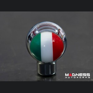 MINI Cooper Gear Shift Knob - Chrome w/ Italian Flag Design