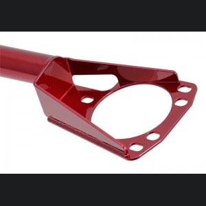 Mini Cooper S Strut Bar - AEM Induction - Charcoal Gray Powder Coat - Red - `07-`13