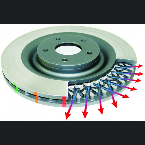 Mini Cooper R56 Brake Rotor (1) - Front - DBA - T2 Slotted Street Series - `06-`13
