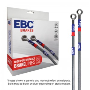 Mini Cooper S Hardtop Brake Line Kit - Front + Rear - EBC - Stainless Braided - Stainless Steel - `07-`15