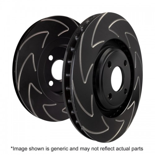 Mini Cooper JC Works Brake Rotors (2) - Front - EBC - BSD Series Sport Rotor w/Ultra Quiet V Slot Configuration - `09-`14
