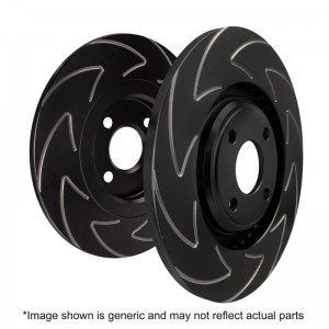 Mini Cooper Convertible (R57) Brake Rotors (2) - Rear - EBC - BSD Series Sport Rotor w/Ultra Quiet V Slot Configuration - `09-`16