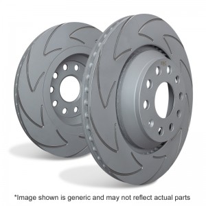 Mini Clubman (F54) Brake Rotors (2) - Rear - EBC - BSD Series Sport Rotor w/Ultra Quiet V Slot Configuration - `16-`19