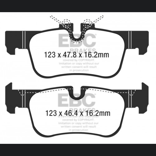 Mini Cooper Clubman (F54) Brake Pads - Rear - EBC - Redstuff Ceramic - 2016