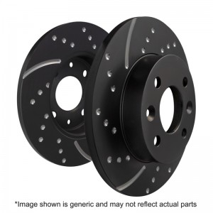 Mini Cooper Convertible (F57) Brake Rotors (2) - Rear - EBC - 3GD Series Sport Slotted - 2016