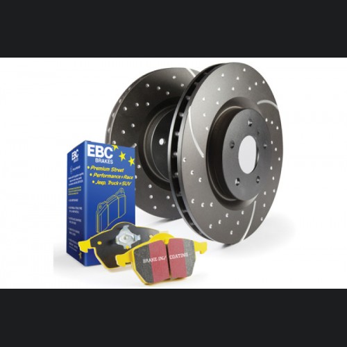 MINI Clubman (R55) Brake Kit - Rear - EBC - GD Rotors + Yellowstuff Pads - Black - `08-`09
