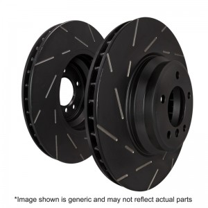 Mini Cooper Convertible Brake Rotors (2) - Front - EBC - USR Slotted - 2016