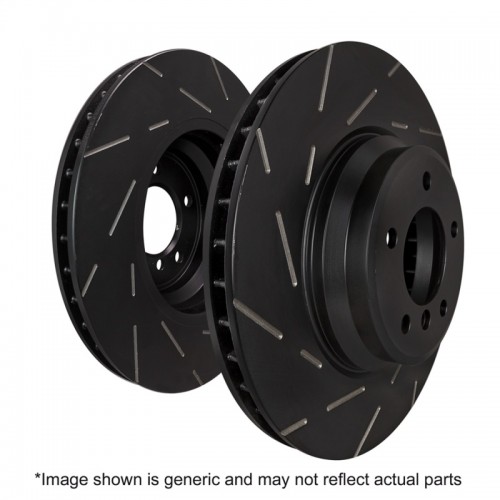 Mini Cooper Convertible Brake Rotors (2) - Front - EBC - USR Slotted - 2016