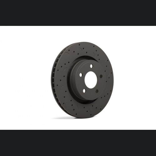 Mini Cooper Brake Rotors (2) - Front - Hawk Performance - Talon Cross Drilled And Slotted - 2007