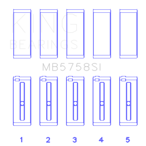 Mini Cooper Main Bearings - King Engine Bearings - Size +.3mm - 2007