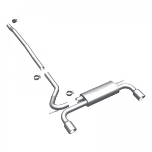 Mini Countryman Performance Exhaust - Rear - Magnaflow - Touring Series Cat Back, Dual Split Rear Exit - Stainless - `11-`16