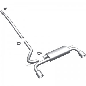 Mini Countryman Performance Exhaust - Rear - Magnaflow - Touring Series Cat Back, Dual Split Rear Exit - Stainless - `11-`16
