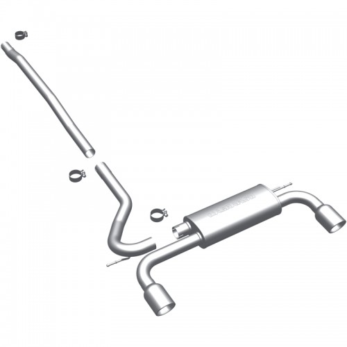 Mini Countryman Performance Exhaust - Rear - Magnaflow - Touring Series Cat Back, Dual Split Rear Exit - Stainless - `11-`16