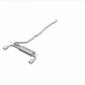 Mini Countryman Performance Exhaust - Rear - Magnaflow - Touring Series Cat Back, Dual Split Rear Exit - Stainless - `11-`16