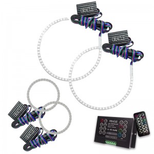 Mini Cooper Headlight Halo Kit - ORACLE Lighting - 2.0 Controller - ColorSHIFT - `05-`08
