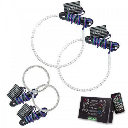Mini Cooper Headlight Halo Kit - ORACLE Lighting - 2.0 Controller - ColorSHIFT - `05-`08