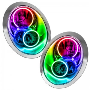 Mini Cooper/S Headlight Assemblies - ORACLE Lighting - ColorSHIFT w/ Simple Controller - `05-`08