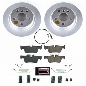 Mini Cooper Brake Kit - Rear - PowerStop - Geomet Coated Rotors + Carbon-Fiber Ceramic Pads - `20-`21
