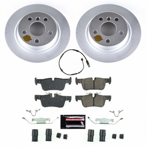 Mini Cooper Brake Kit - Rear - PowerStop - Geomet Coated Rotors + Carbon-Fiber Ceramic Pads - `20-`21