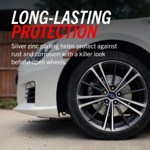 Mini Cooper Brake Rotors (2) - Front - PowerStop - Evolution Drilled & Slotted Zinc Plated Rotors - Silver - `14-`19