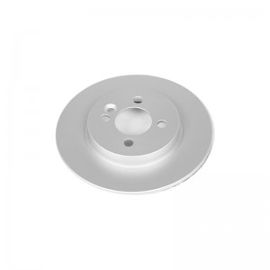 Mini Cooper Brake Rotor(1) - Front - PowerStop - Evolution High Carbon Geomet Coated - Silver - `08-`09