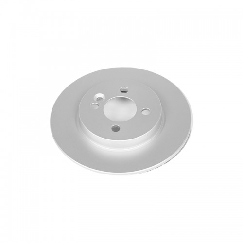 Mini Cooper Brake Rotor(1) - Front - PowerStop - Evolution High Carbon Geomet Coated - Silver - `08-`09
