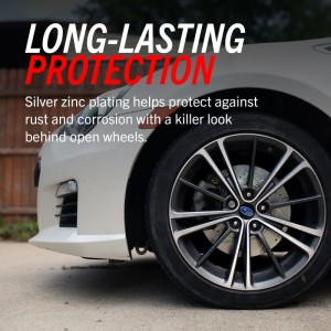 Mini Cooper Brake Rotors (2) - Front - PowerStop - Drilled & Slotted Zinc Plated - Silver - `07-`16