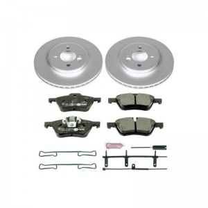 Mini Cooper Brake Kit - Front - PowerStop - Genuine GEOMET Coated Rotors + ECE-R90 Certified Pads - `02-`06