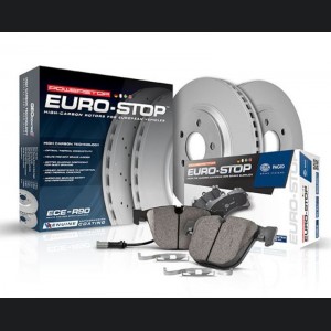 Mini Cooper Brake Kit - Front - PowerStop - Genuine GEOMET Coated Rotors + ECE-R90 Certified Pads - `02-`06