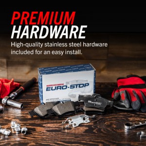 Mini Cooper Clubman Brake Kit - Front - PowerStop - Genuine Geomet Coated Rotors + ECE-R90 Brake Pads + Hardware Kit - 2019