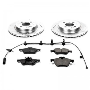 Mini Cooper Brake Kit - Front - PowerStop - Drilled & Slotted Rotors + Carbon-Fiber Ceramic Pads - `07-`08