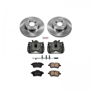 Mini Cooper Brake Kit - Front - PowerStop - Autospecialty Rotors + Evolution Ceramic Pads + Non-coated Calipers - `07-`08