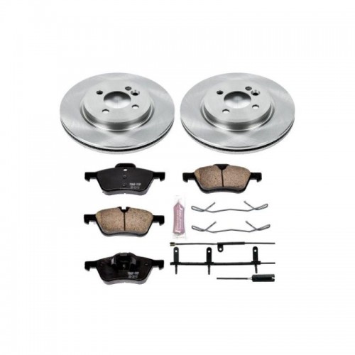 Mini Cooper Brake Kit - Front - PowerStop - Autospecialty Rotors + Z17 Evolution Plus Ceramic Pads - `02-`06