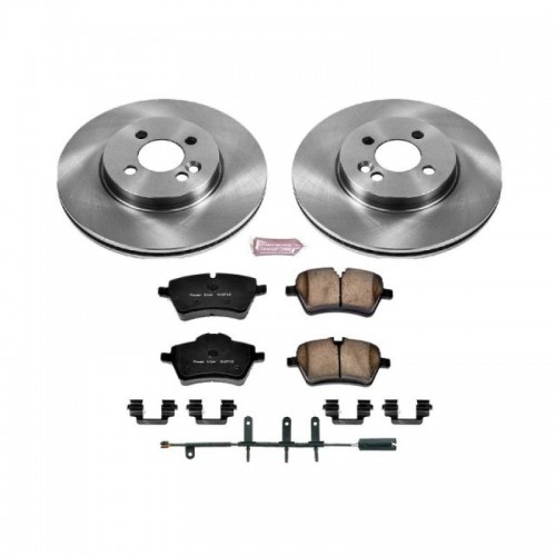 Mini Cooper Brake Kit - Front - PowerStop - Autospecialty Rotors + Z17 Evolution Plus Ceramic Pads - `07-`08