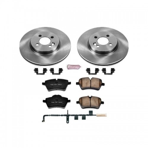 Mini Cooper Brake Kit - Front - PowerStop - Autospecialty Rotors + Z17 Evolution Plus Ceramic Pads - `07-`10