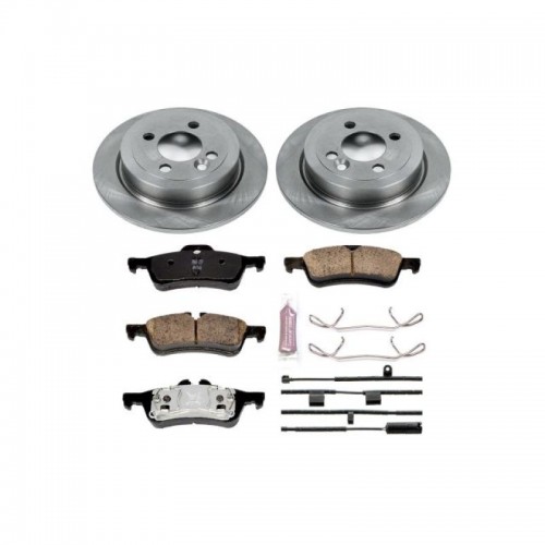 Mini Cooper Brake Kit - Rear - PowerStop - Autospecialty Rotors + Z17 Evolution Plus Ceramic Pads - `07-`08
