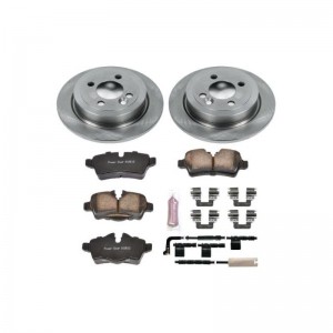 Mini Cooper Brake Kit - Rear - PowerStop - Autospecialty Rotors + Z17 Evolution Plus Ceramic Pads - `07-`10
