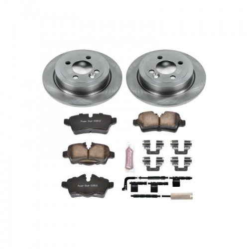 Mini Cooper Brake Kit - Rear - PowerStop - Autospecialty Rotors + Z17 Evolution Plus Ceramic Pads - `07-`10