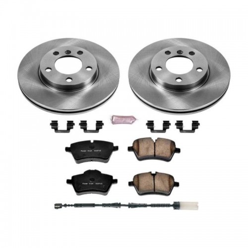 Mini Cooper Countryman Brake Kit - Front - PowerStop - Z17 Evolution Plus Rotors + Z17 Evolution Plus Ceramic Pads - `11-`16