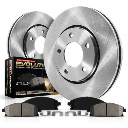 Mini Cooper Brake Kit - Front - PowerStop - Autospecialty Rotors + Z17 Evolution Plus Ceramic Pads - `14-`19