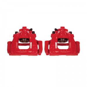 Mini Cooper Brake Calipers - Front - PowerStop - Red Powder Coated - Red - `02-`06