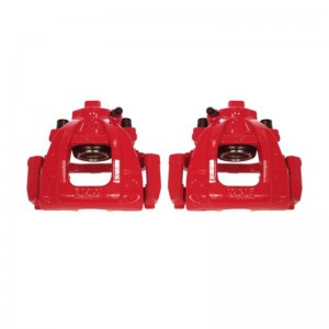 Mini Cooper Brake Calipers - Front - PowerStop - Red Powder Coated - Red - `02-`06