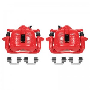 Mini Cooper Brake Calipers - Front - PowerStop - Floating Caliper with Bracket - Red - `07-`16