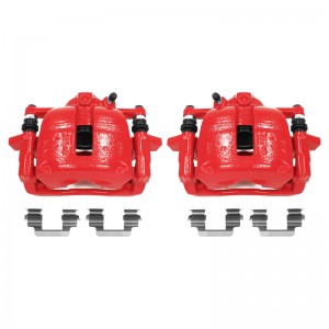 Mini Cooper Brake Calipers - Front - PowerStop - Floating Caliper with Bracket - Red - `07-`16