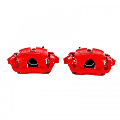 Mini Cooper Performance Brake Calipers - Front - PowerStop - Red Calipers - Red - `07-`16