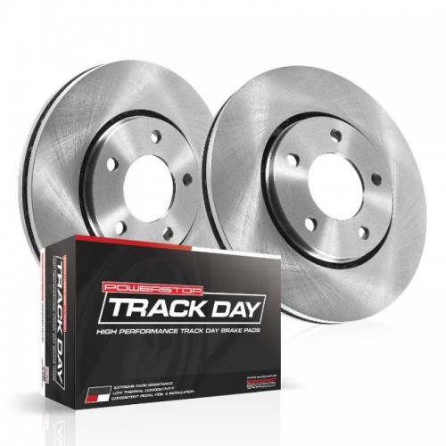 Mini Cooper Brake Kit - Rear - PowerStop - Autospecialty Rotors + Track Day Brake Pads - `11-`16