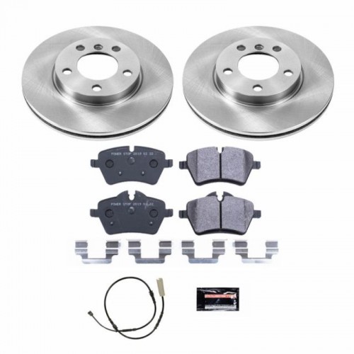 Mini Cooper Countryman Brake Kit - Front - PowerStop - High-Performance Rotors + Track Day Pads - `11-`16