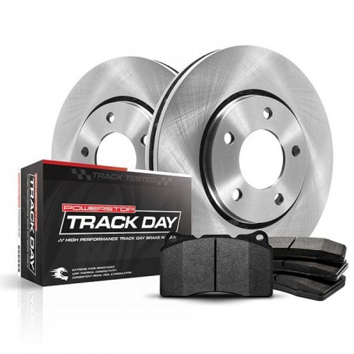 Mini Cooper Brake Kit - Rear - PowerStop - Autospecialty Rotors + Track Day Pads - 2013