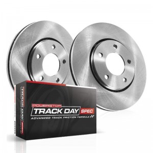 Mini Cooper Brake Kit - Front - PowerStop - Autospecialty Rotors + Track Day Spec Pads - `07-`10