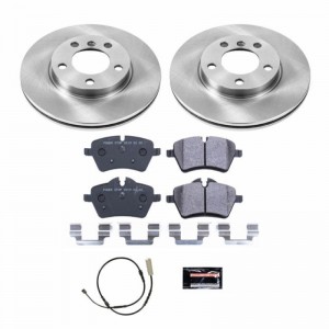 Mini Cooper Countryman Brake Kit - Front - PowerStop - Track Day Spec High-Performance Pads + Autospecialty Rotors - `11-`16